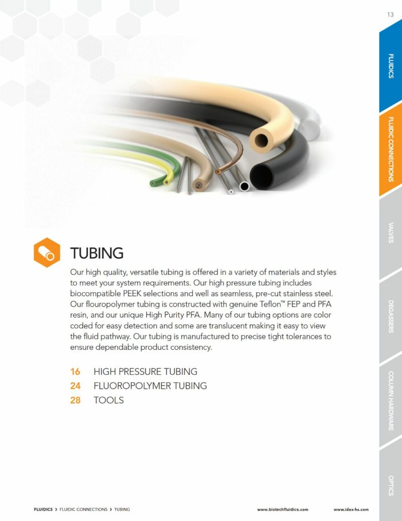 Idex Catalouge Great Fluidic Solutions Biotech Fluidics